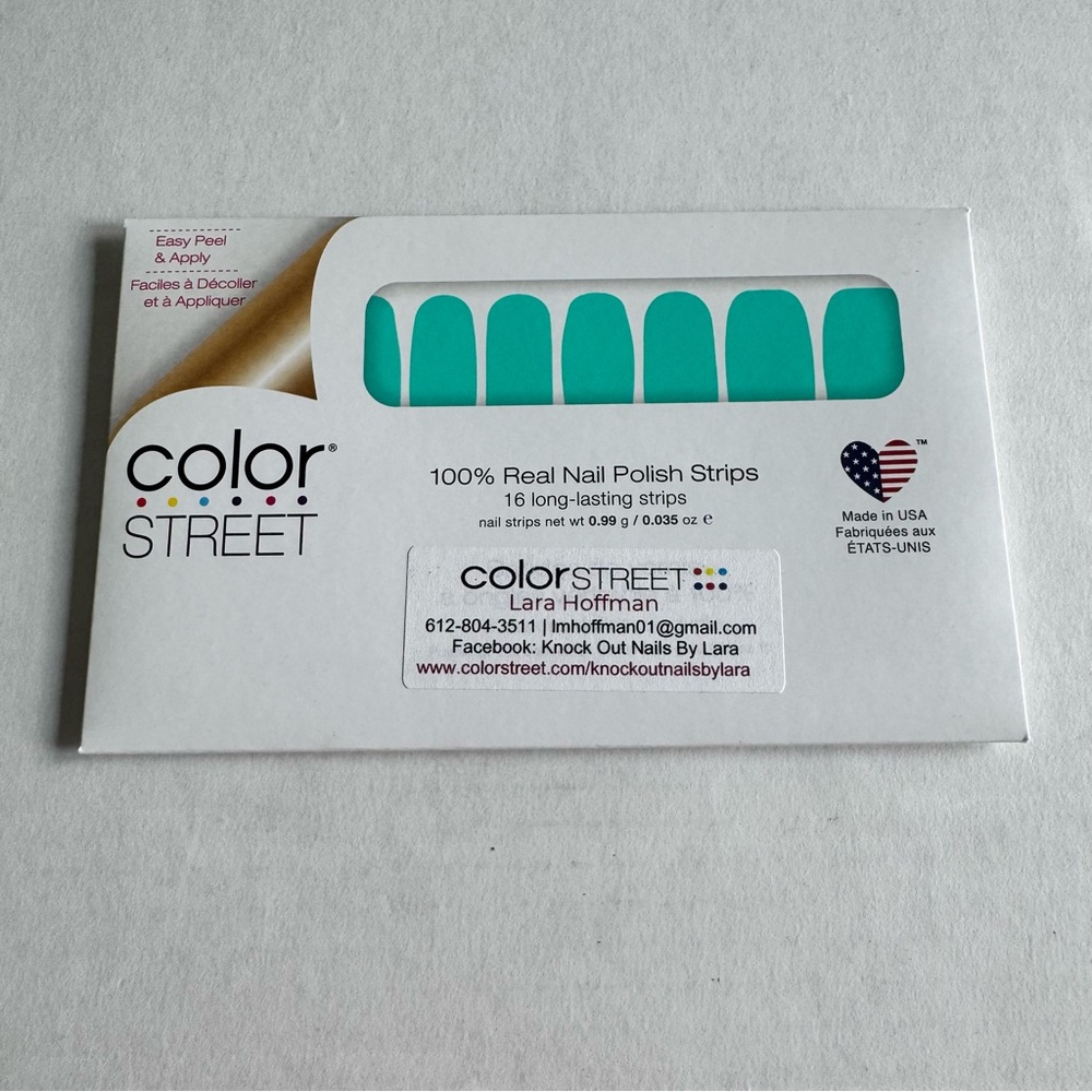 *Retired* Color Street: Wicked Cool | Teal Blue Bright Neon Summer Spring Beach - Picture 3 of 14